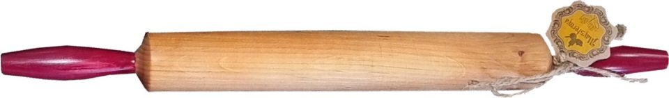 Maysternya deegroller Houten met handvaten Rood 50 x 4,5 cm