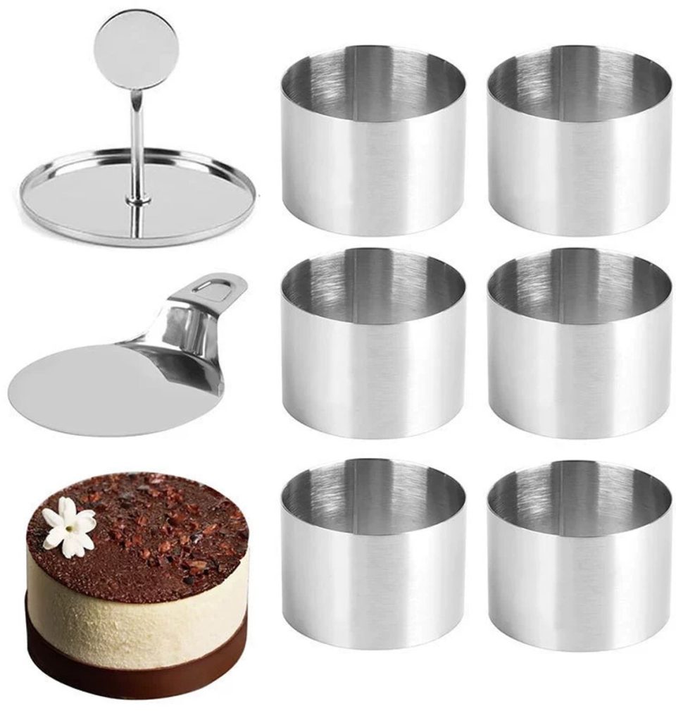 Jimuyu Ronde Bakvormen Set Van 6 7,5 cm