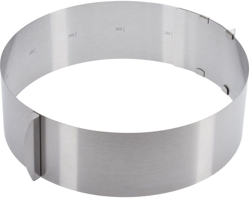 Westmark taartring extra hoog zilver 30 cm