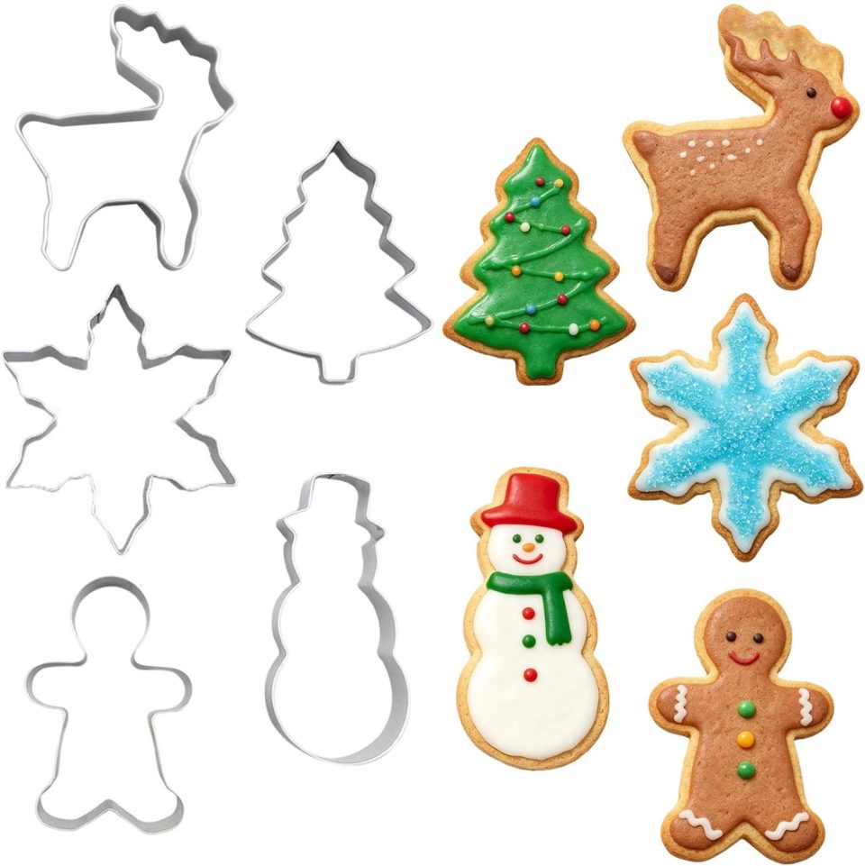 Famanu Kerst uitsteekvormen set van 5