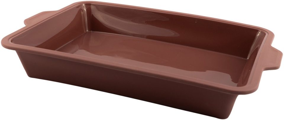 Point-Virgule taartvorm rechthoekige uit platinum silicone Vintage Maroon