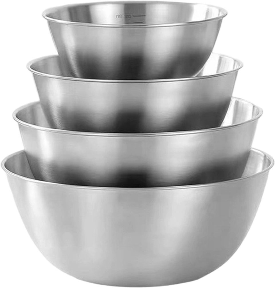 Peysaitr 4-delige Mengkom Set 304 Roestvrij Staal zilver 24 cm