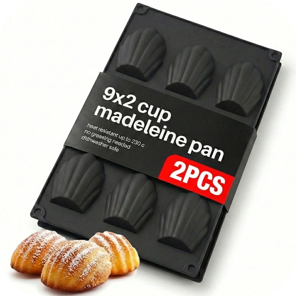 Keufens bakvorm Madeleine Set van 2