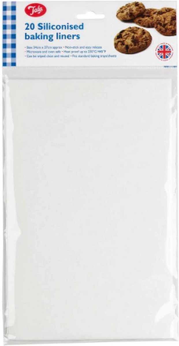 Tala bakpapier, Met Siliconen Laag, 34 x 27 cm (20 stuks)
