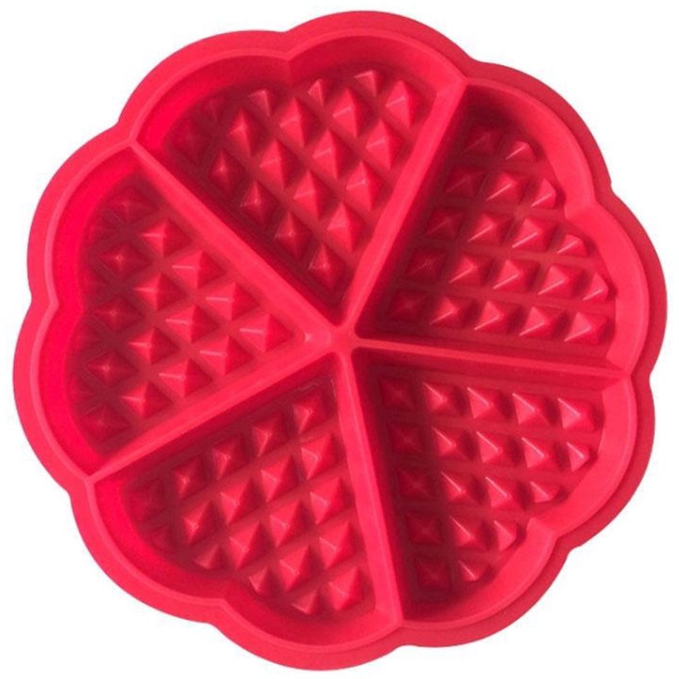 Jonyx Wafelvorm hartjes Rood