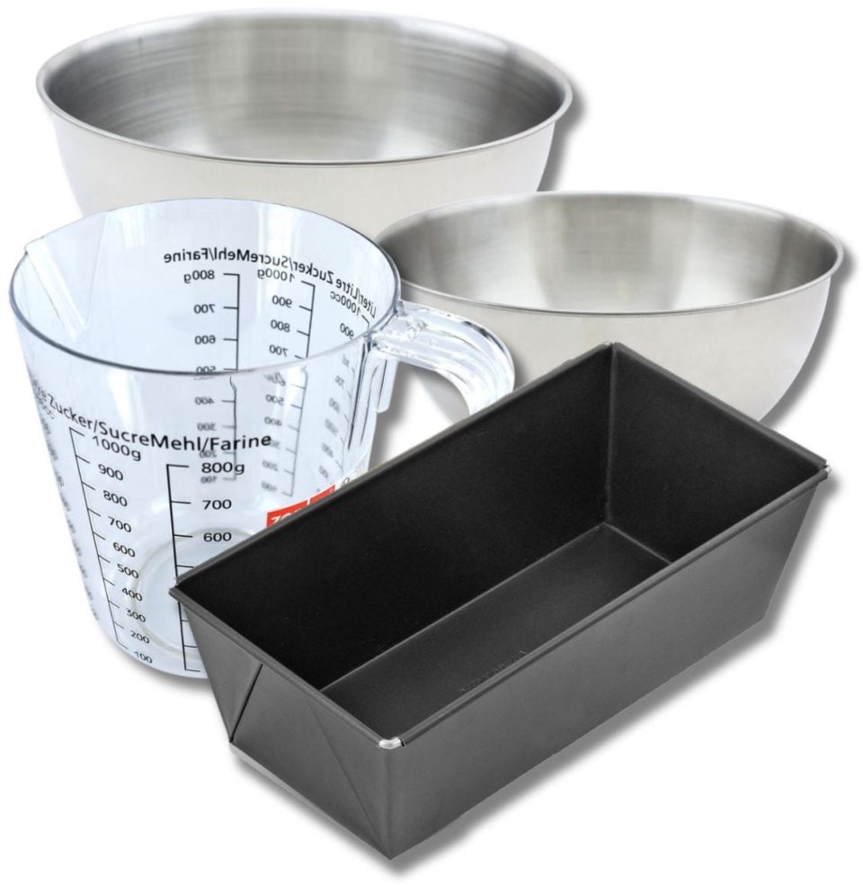 Zenker Bakkerset met broodvorm 2 mengkommen 31 cm