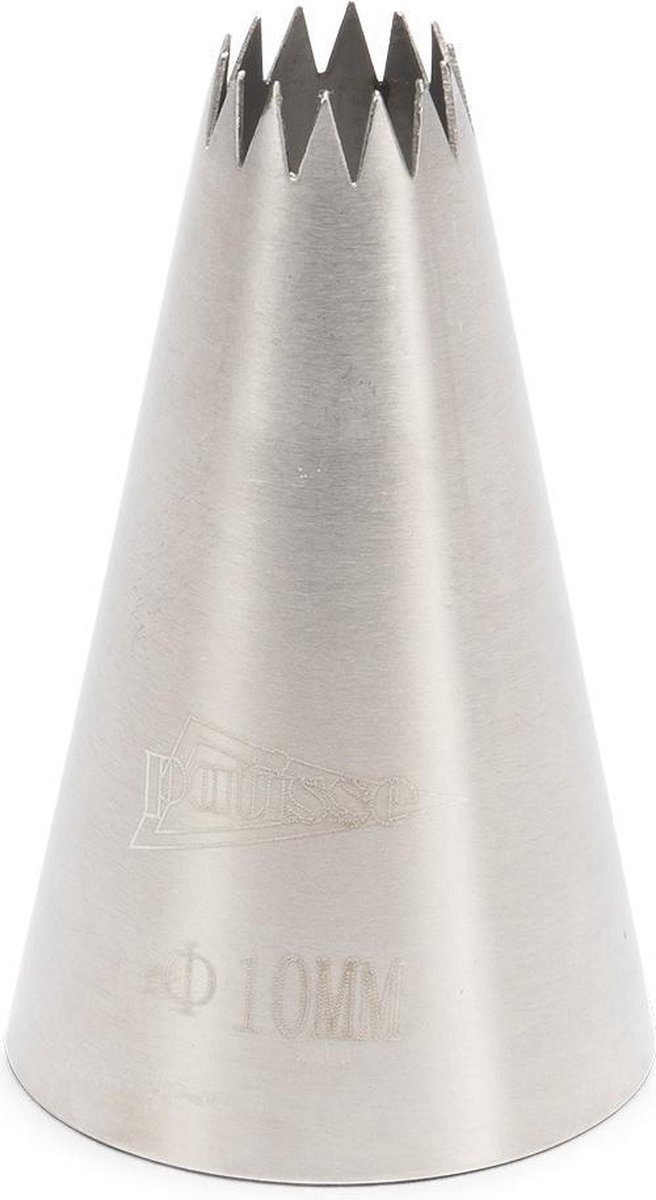 Patisse spuitmondje Kroon Rvs Zilver 6 mm