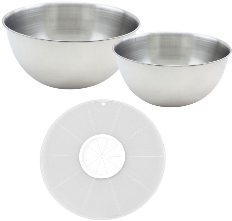 Fackelmann Set van 2 mengkommen 25 cm 20,5 cm
