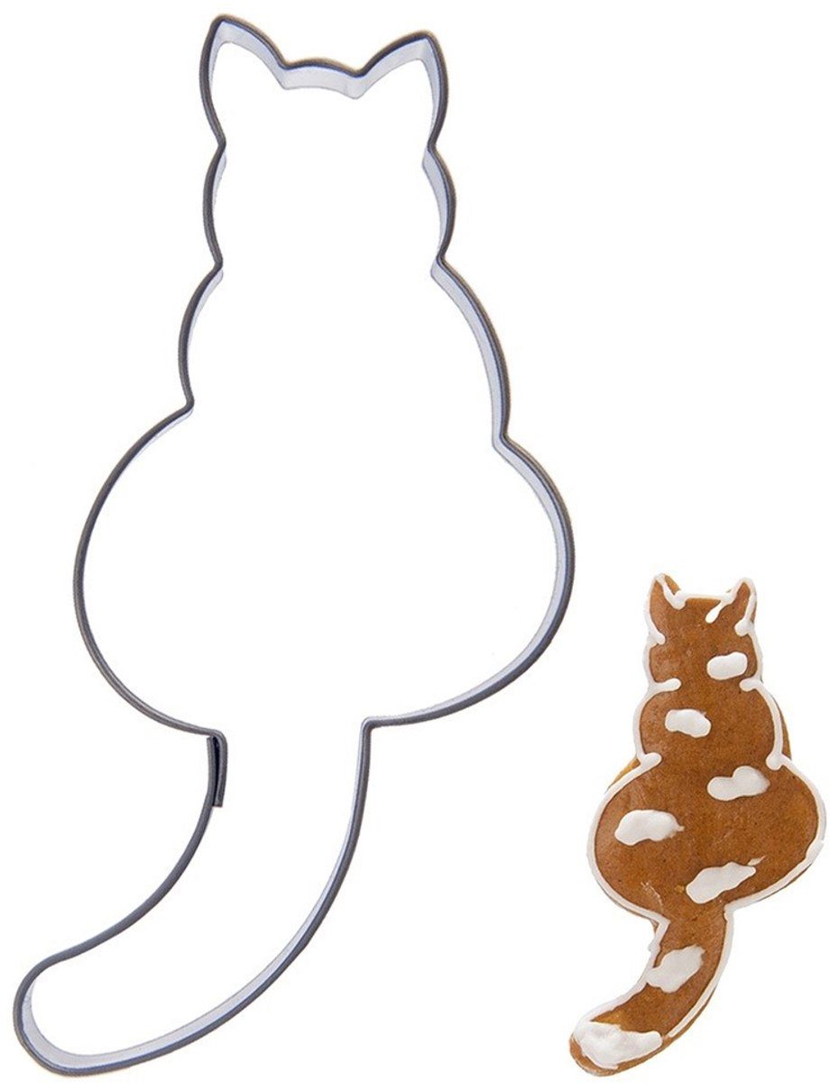 Orion Cookie Cutter Kat Roestvrij staal 8,5 cm