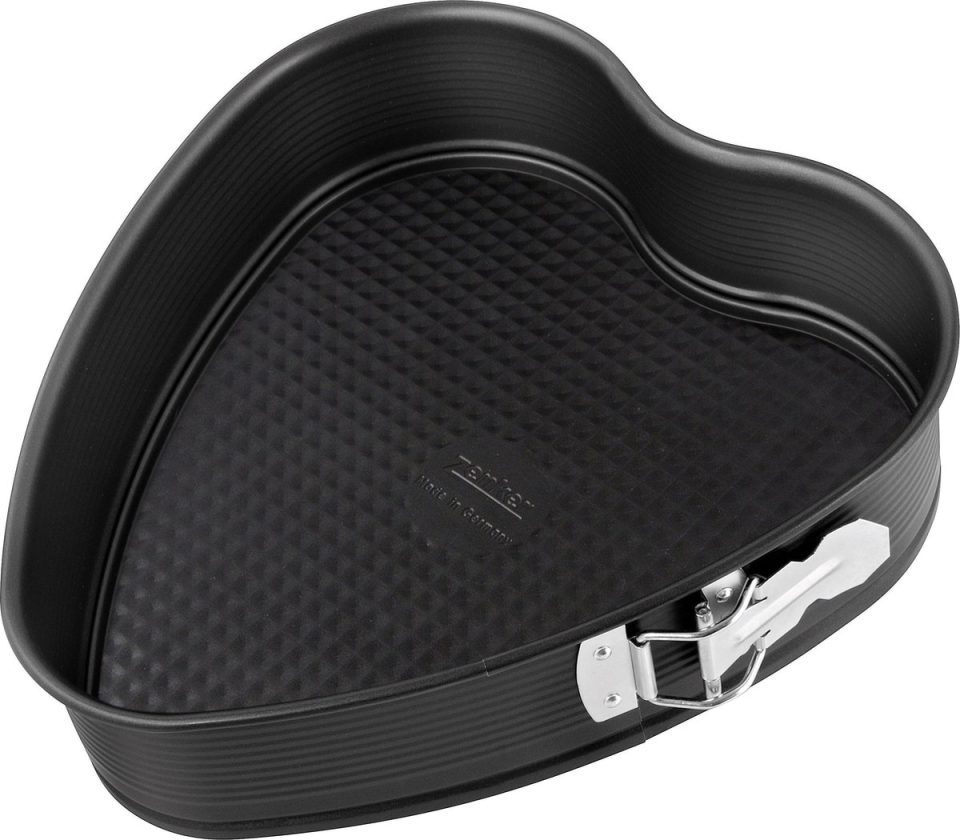 Zenker springvorm bakblik vorm hart pure zwart 24 x 28 cm