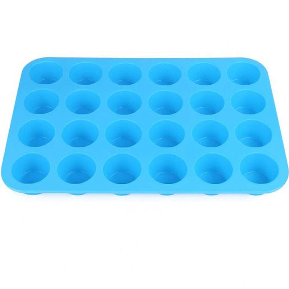 Scoby bakvorm Muffin Cupcake Vormpjes Blauw 5 cm (24 stuks)