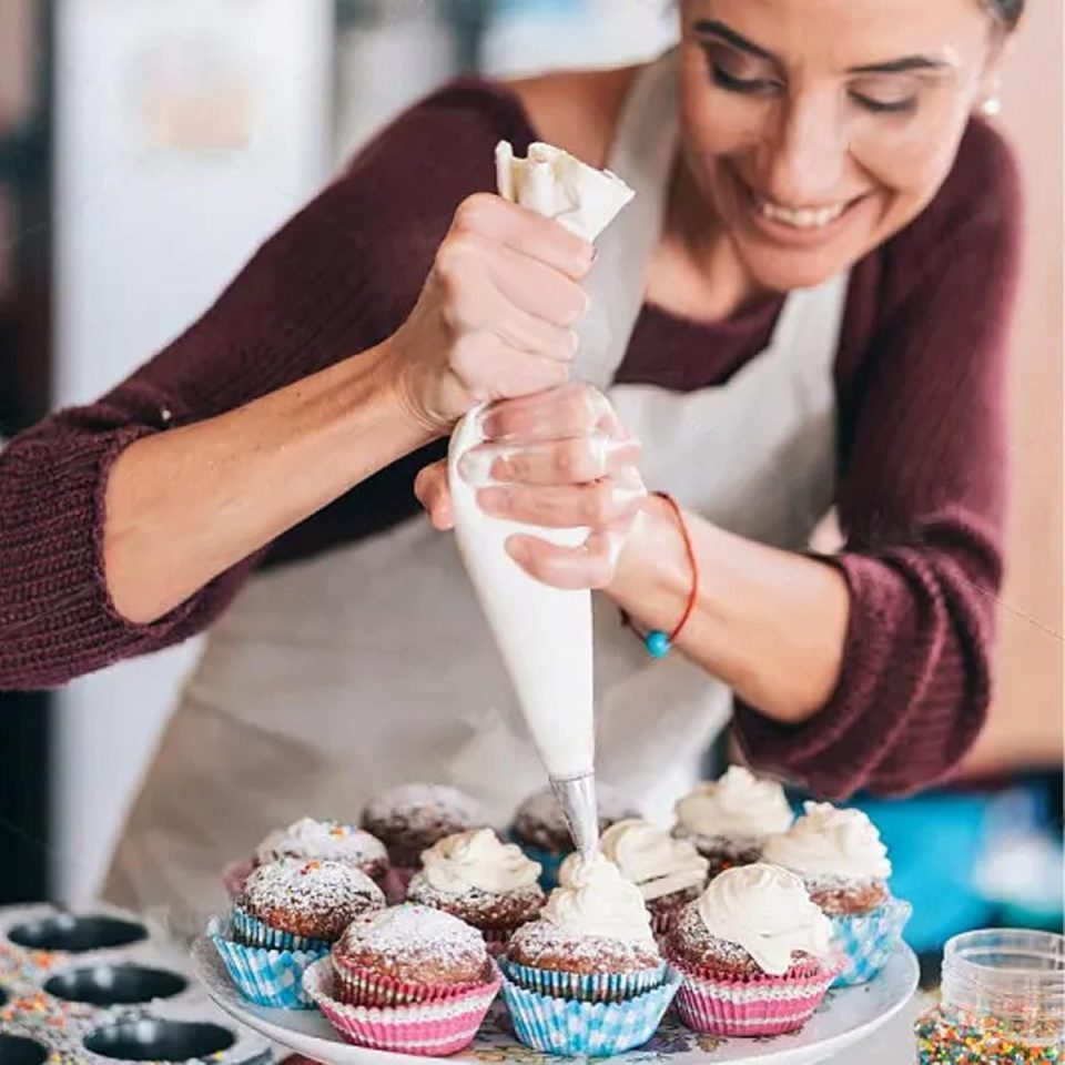 Famanu spuitzak Herbruikbare katoenen professioneel voor cake 40 cm