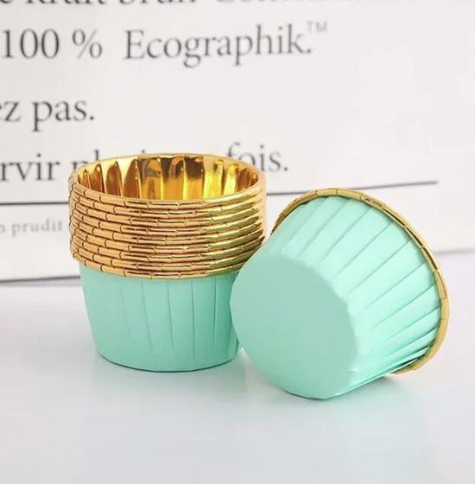 Jealie Muffin Cupcake Bakvormen Goud (30 stuks)