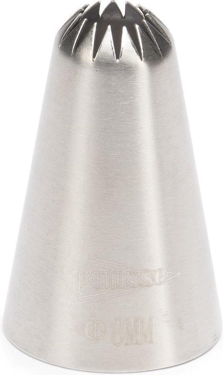 Patisse spuitmondje rvs rozet 6 mm