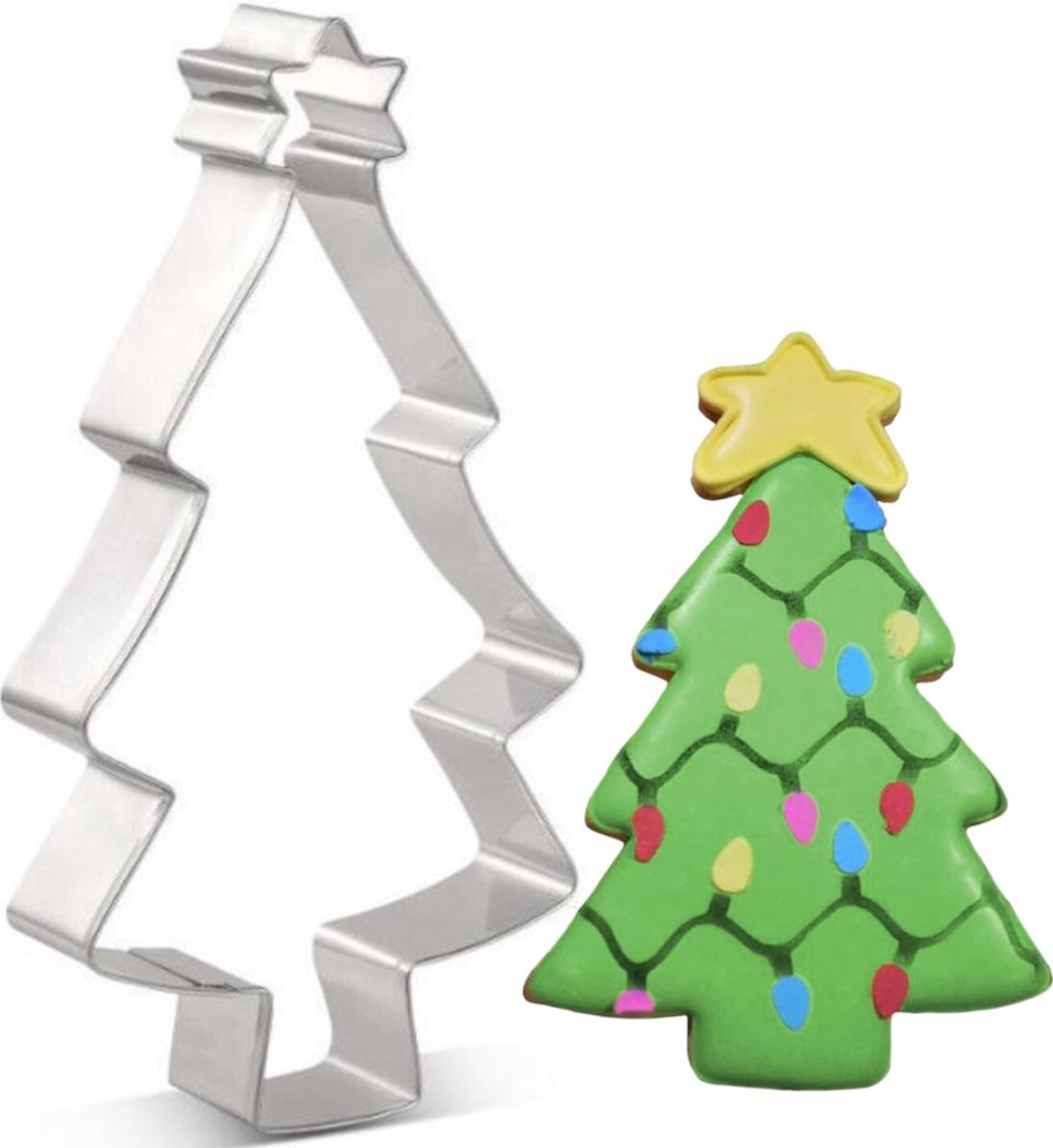 Winkrs uitsteekvorm Kerst Kerstboom met Ster 16 cm