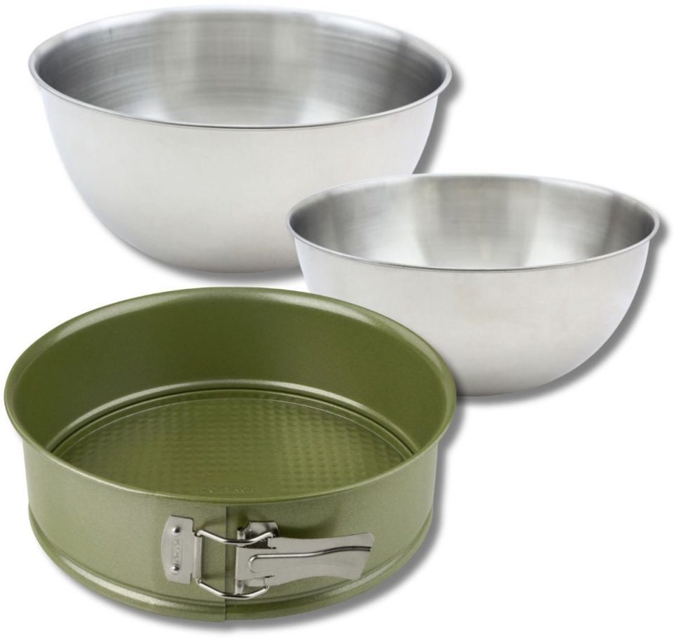 Zenker Bakset met springvorm, 2 mengkommen en spatel 24 cm