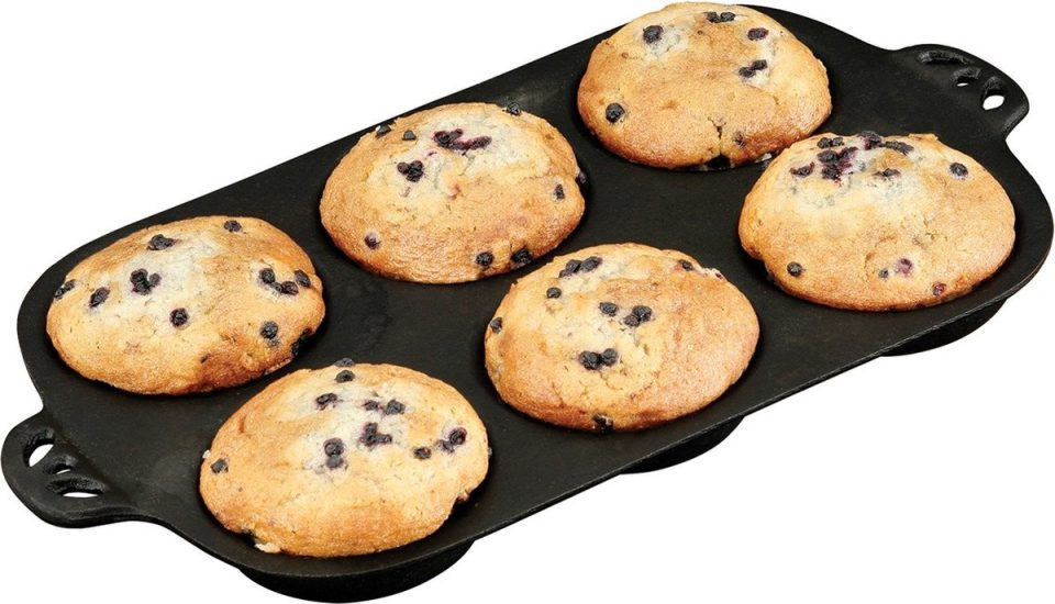 Camp Chef glietijzeren muffinpan