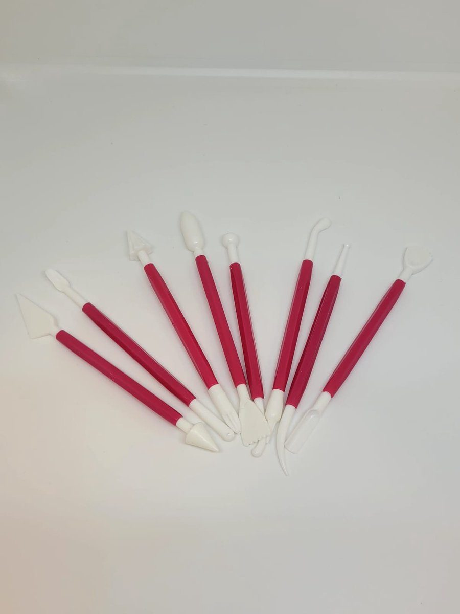 Jumada 's Modelleerset Roodwit 8-delig Patisse 16 cm