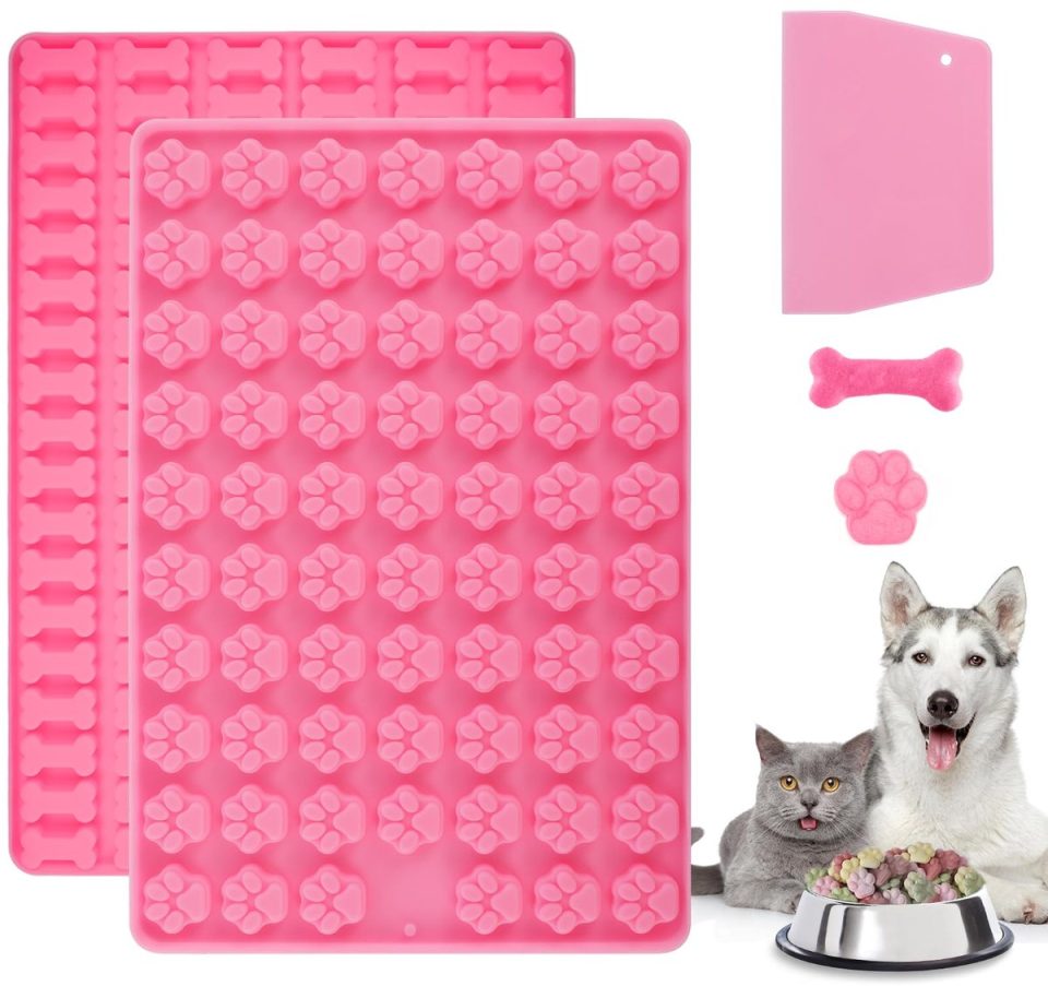 Ibenzoa bakmat Set voor Huisdierensnacks met Deegschraper