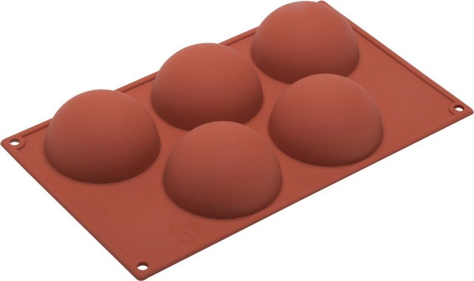 Silikomart bakvorm Silicone Semisphere Ø8 XH4 cm -5 vaks