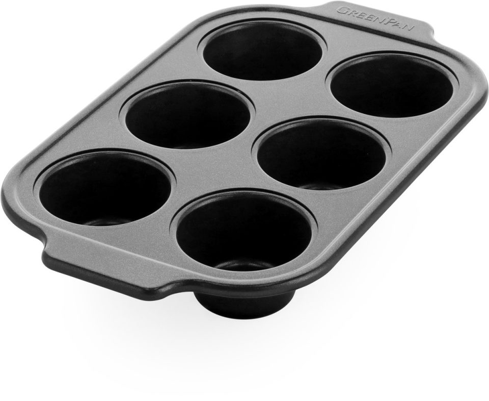 Greenpan muffinvorm Bistro 6 muffins Zwart