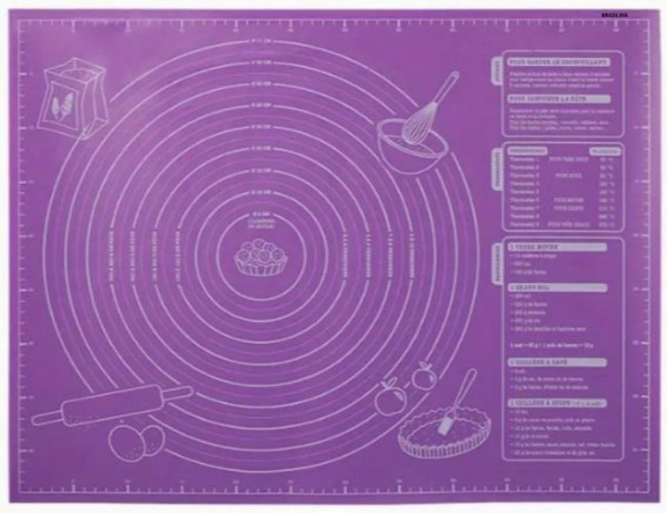 Bredline bakmat Deegmat Paars 60 x 46 cm (1 stuks)