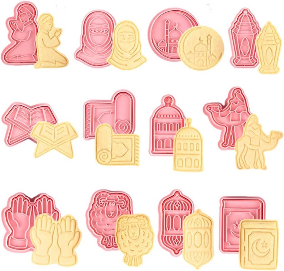 Famanu Ramadan koekjessnijders en uitsteekvormen (12 stuks)