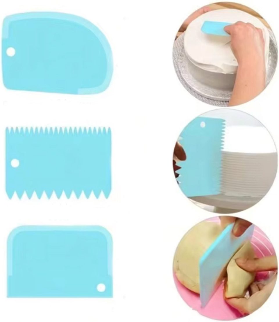 Chpn Deegschraper Set van 3 Blauw
