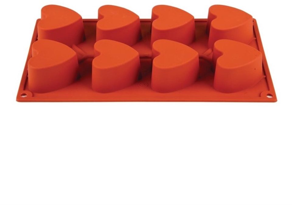 pavoni bakvorm Formaflex silconen 8 hartjes