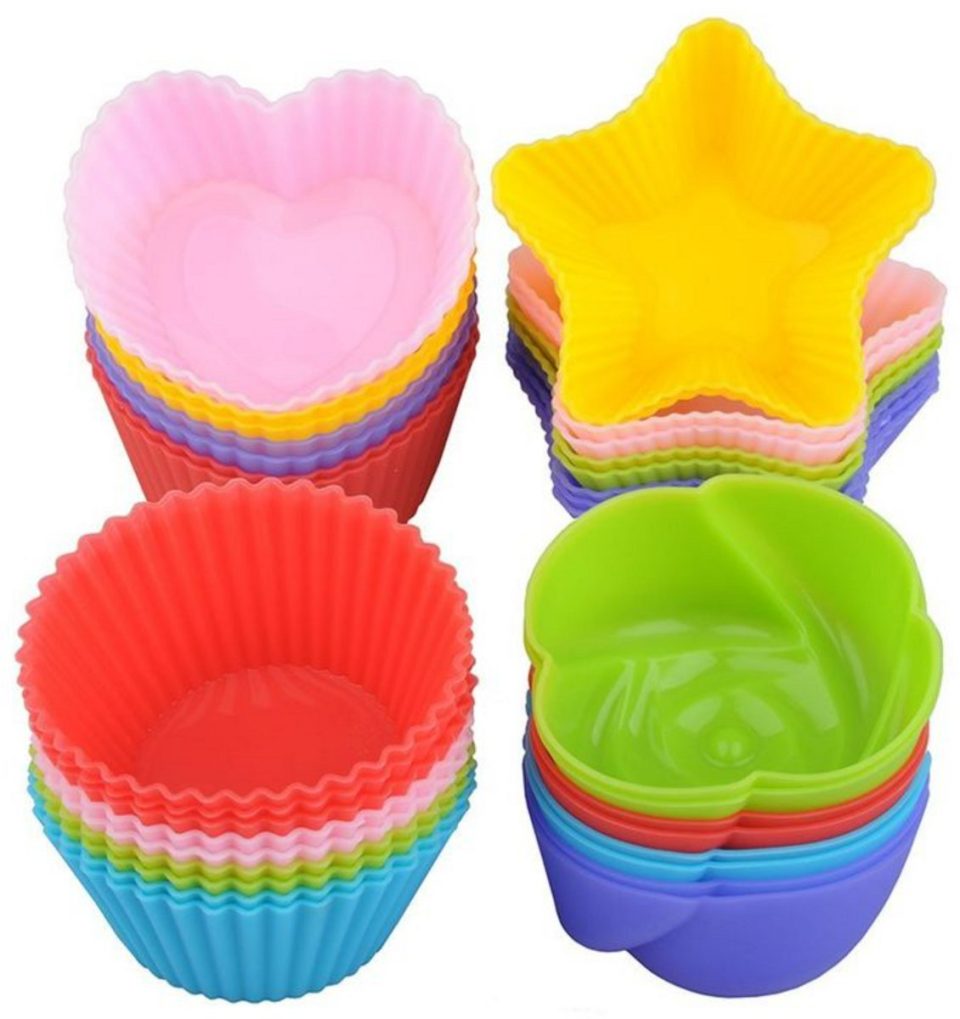 Louzir Gekleurde Cupcake vormpjes set