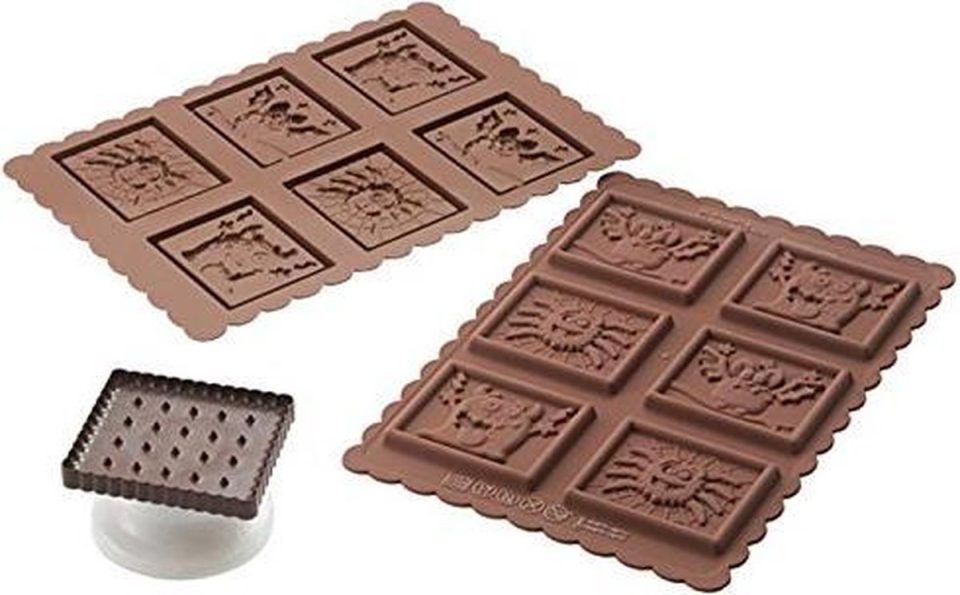 Silikomart chocolade Halloween koekjes set