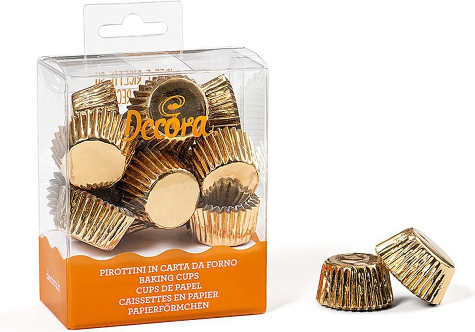 Decora 0339792, Cupcake-/muffinkoppen Goud 17 mm