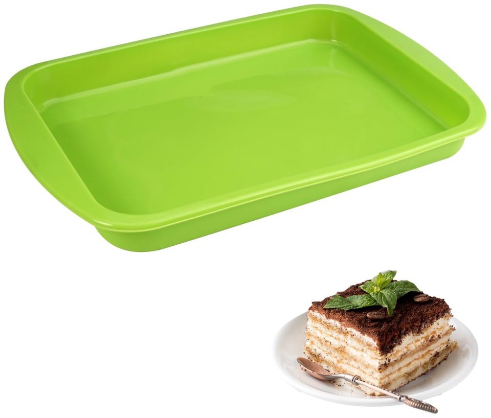 Unyqoos siliconen bakvorm Rechthoekige voor brownies en meer