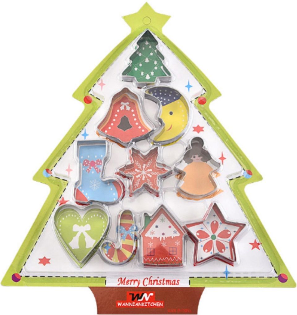 Blijderij uitsteekvormen kerst 10 koekvormpjes