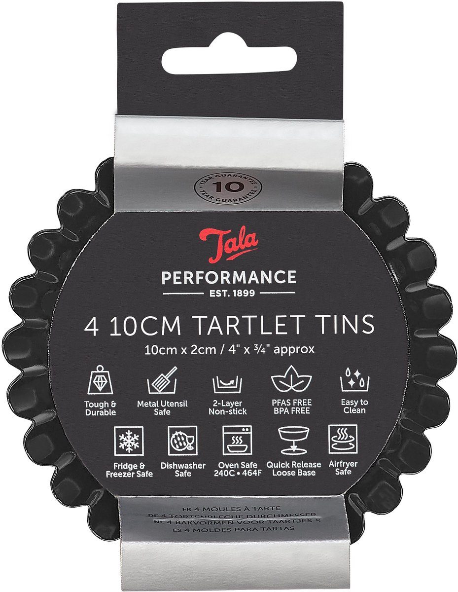 Tala taartvormen Performance Mini Set van 4 10 cm