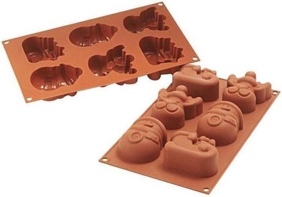 Silikomart siliconen bakvorm Funny Christmas