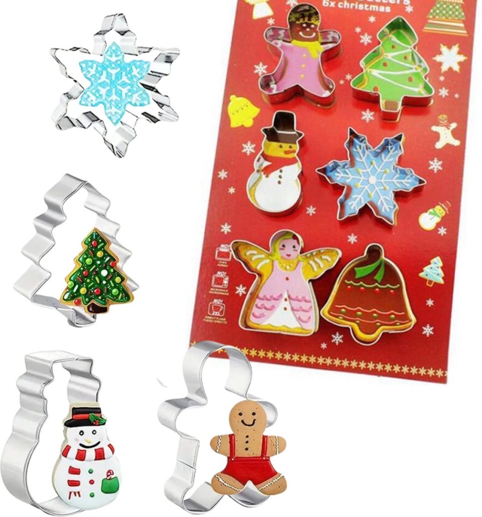 Winkrs uitsteekvormpjes set Kerst