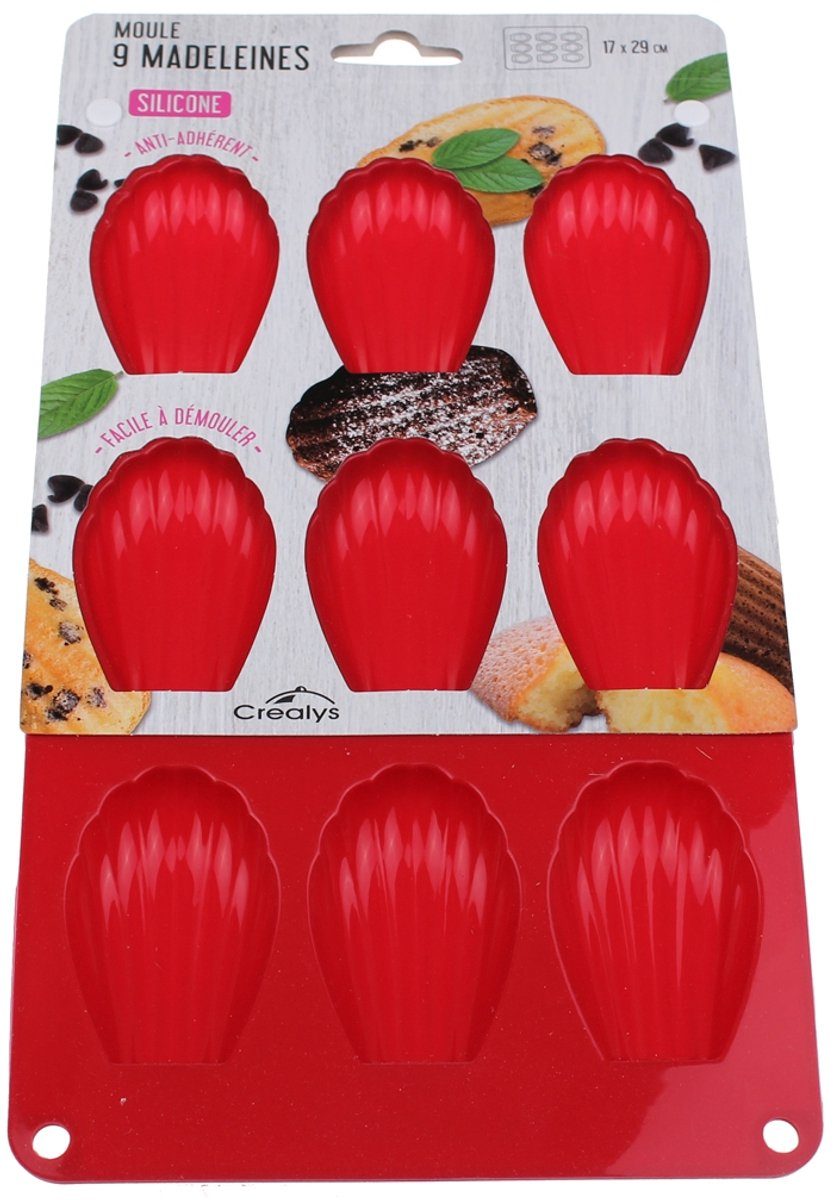 Crealys 9 madeleines vorm in silicone 513006