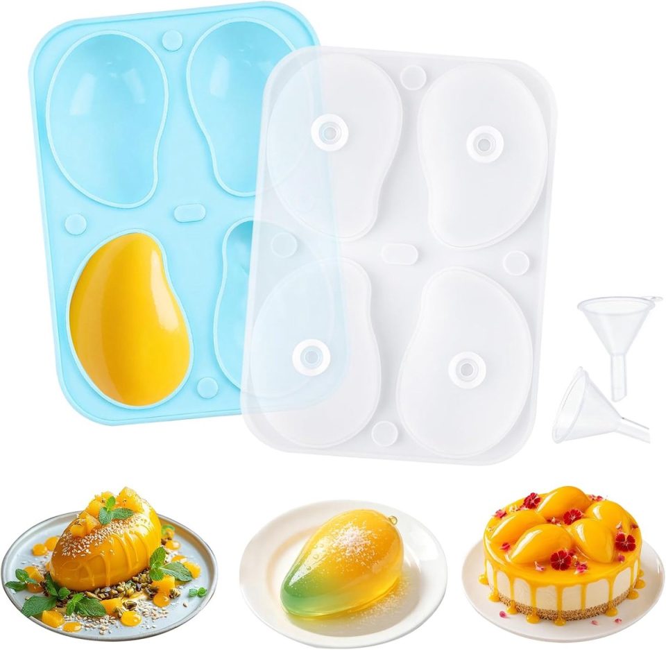VHV siliconen bakvorm mango vormenset 3-delig