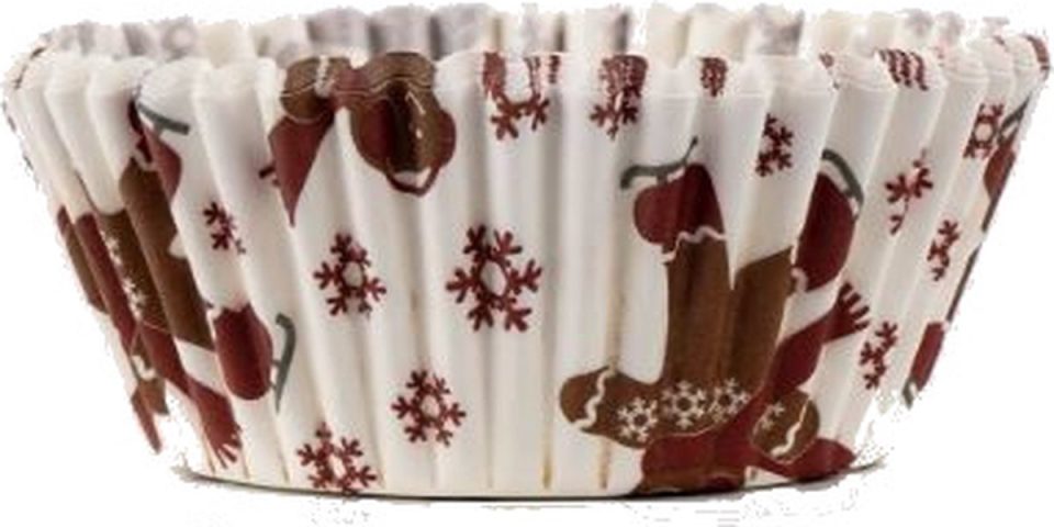 Jealie Muffin Cupcake Bakvormen Papieren Bak Vormpjes Wit Bruin Rood (100 stuks)