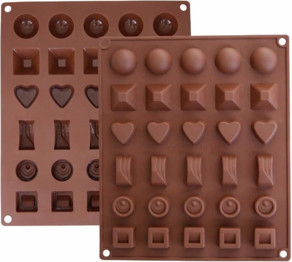Holy Moldy chocoladevorm Siliconen Mal 30 chocolaatjes