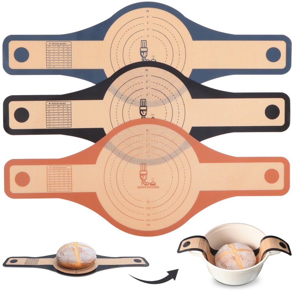 Famanu Set van 3 extra brede siliconen bakmatten