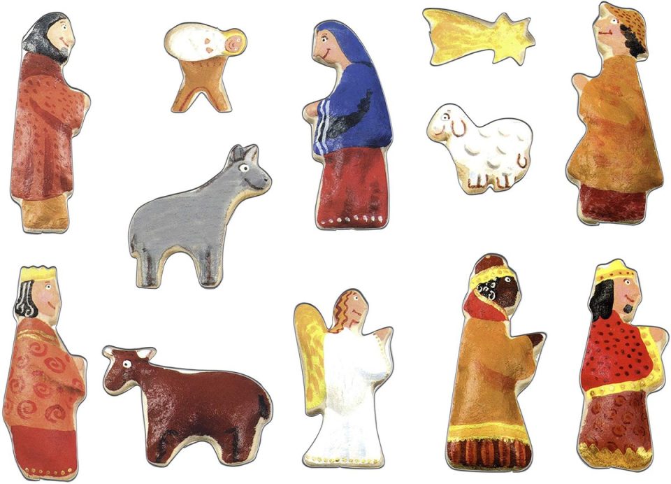 Grizzly Outdoor Koekjesvormpjes kerstfigurenset kerstversiering accessoires (12 stuks)