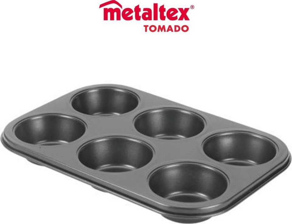Tomado - Metaltex bakvorm Metaltex By Tomado RVS 6 Vaks 7,5 cm
