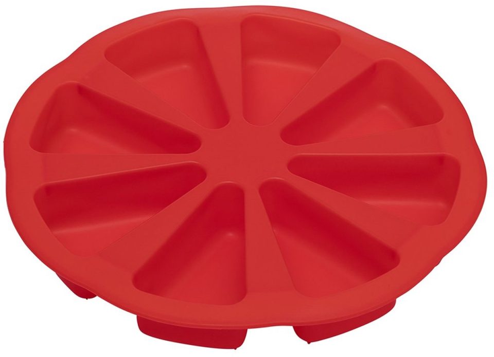 Brand New Cake bakvorm Taartpizza Siliconen Taart Ø28cm 8 Loosse Punten Rood