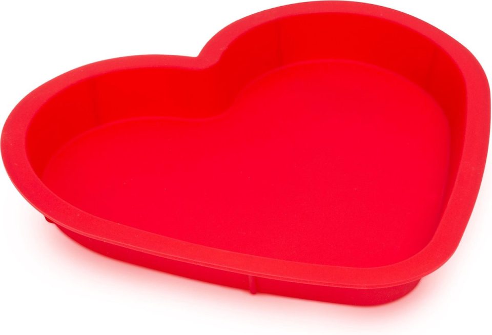 Family Pound siliconen mal Bakvorm Hart Hartvormige Cakevorm Rood