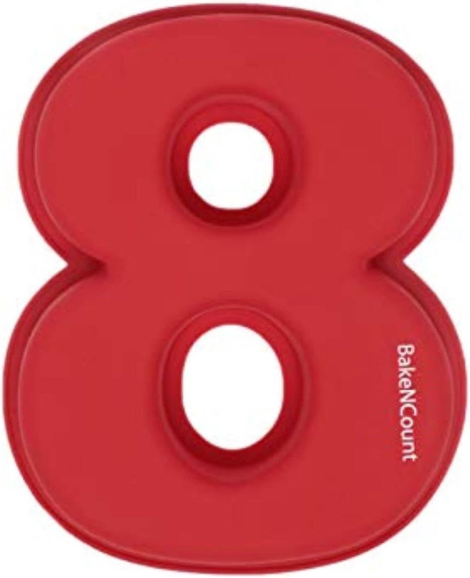 BakeNCount bakvorm Nummers Nummer 8 26 x 21 x 5 cm
