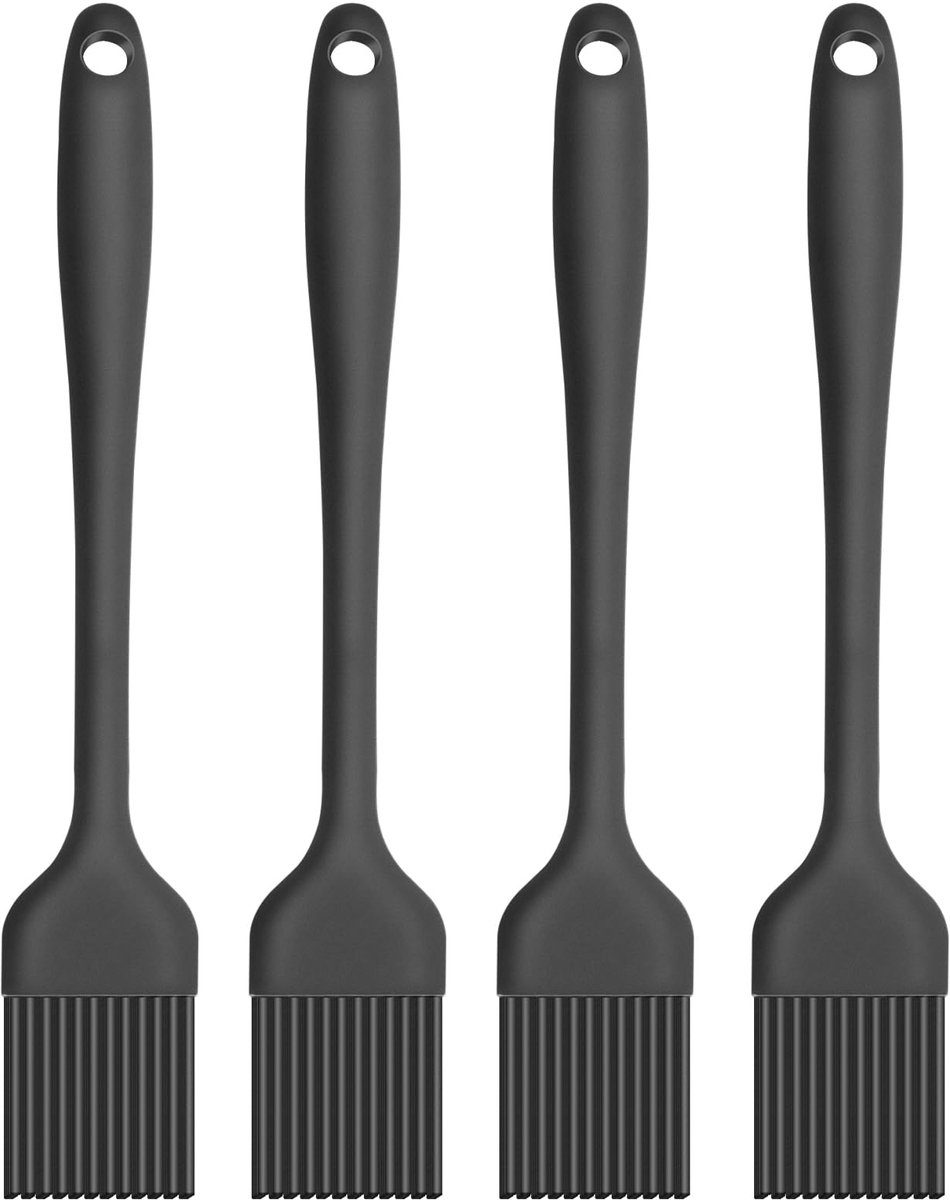 Ibenzoa Set van Vier Hittebestendige Siliconen Keuken- en Grillkwasten