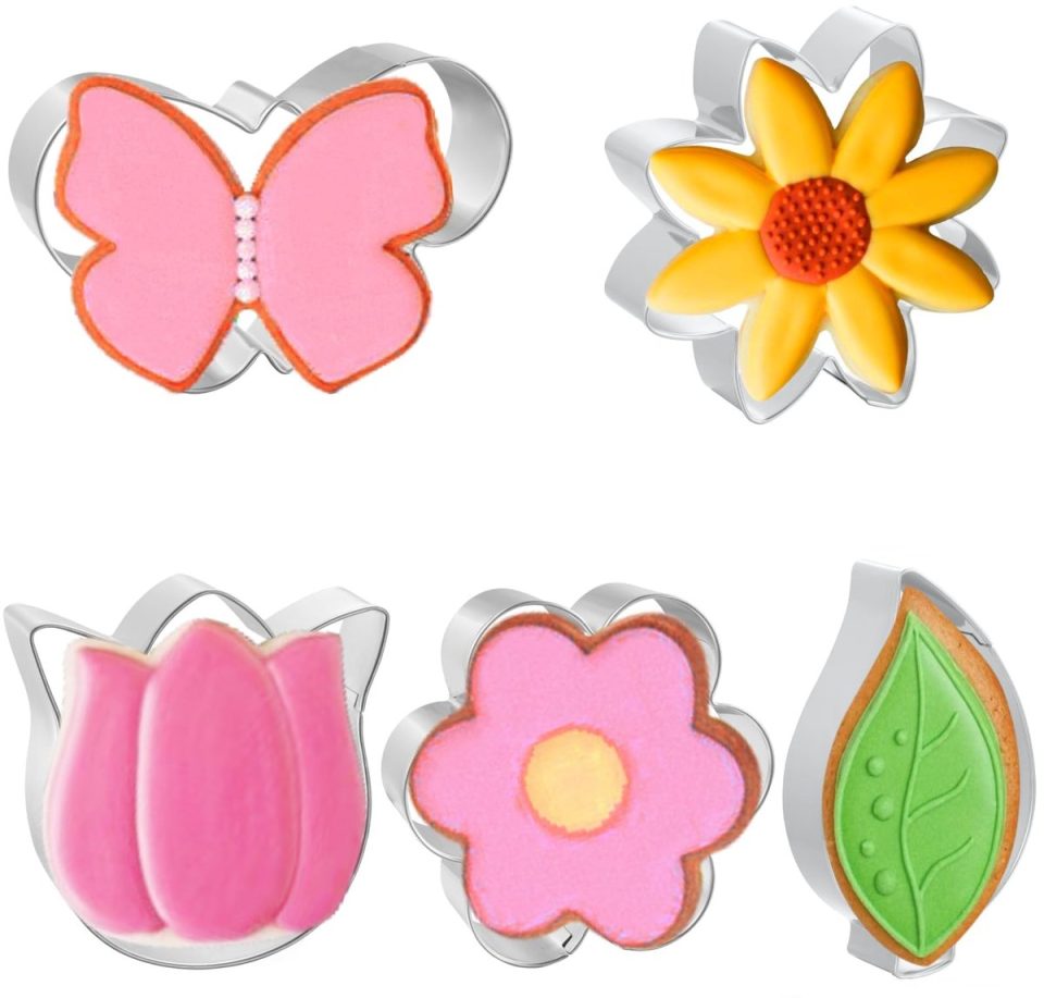 Ibenzoa Veelzijdige Bloemen Uitsteekvormen Set van 5