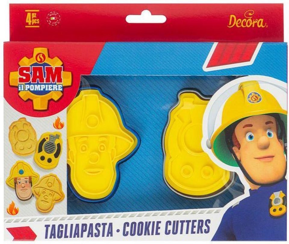 Decora uitsteker Koekjes Set Brandweerman Sam 2 (2 stuks)